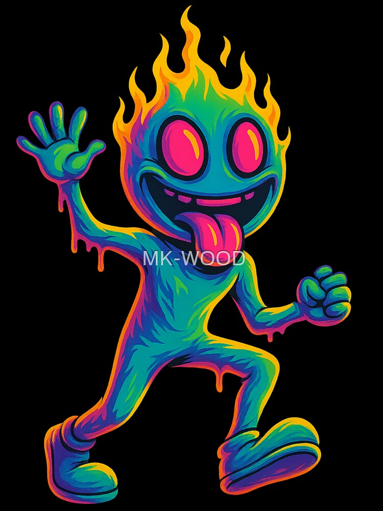 Neon Overload – Trippy Street Vibes by MK-WOOD