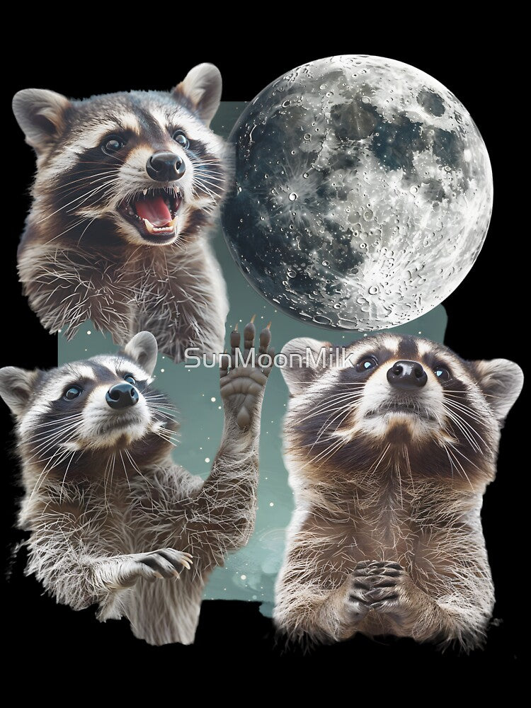 Vintage raccoon retro by SunMoonMilk