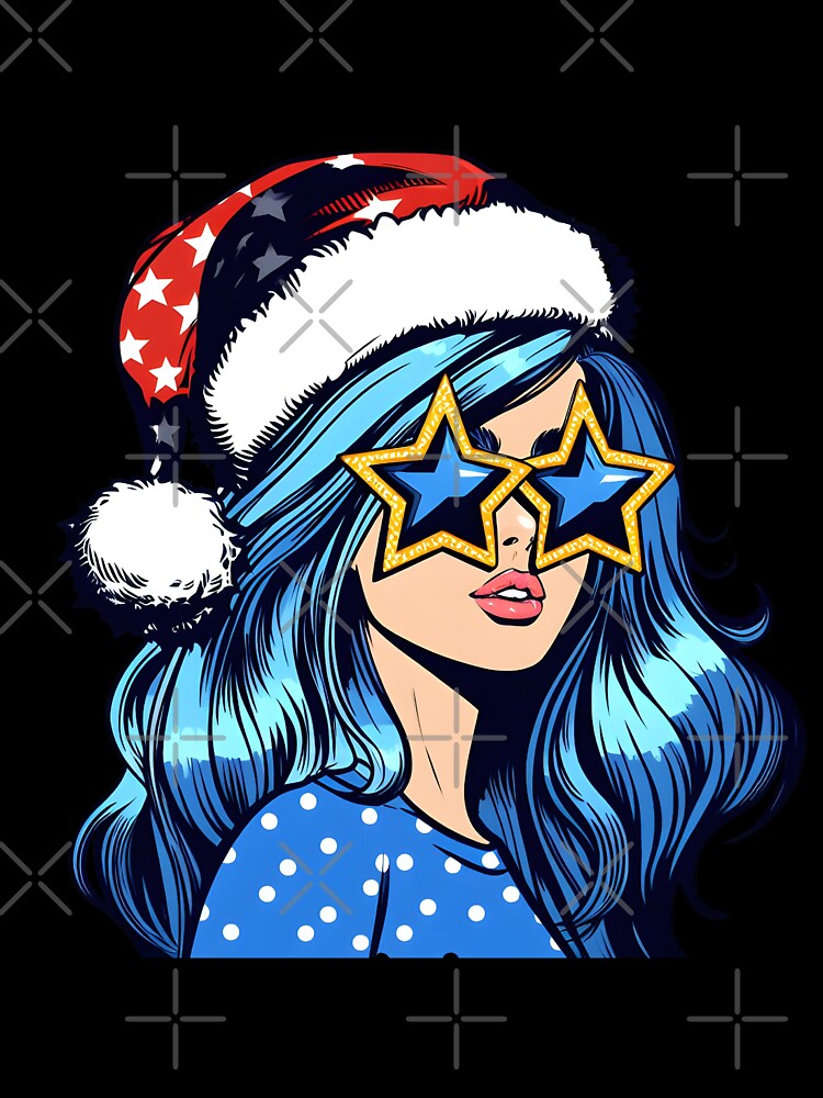 Pop art Christmas girl by AnetArtStore