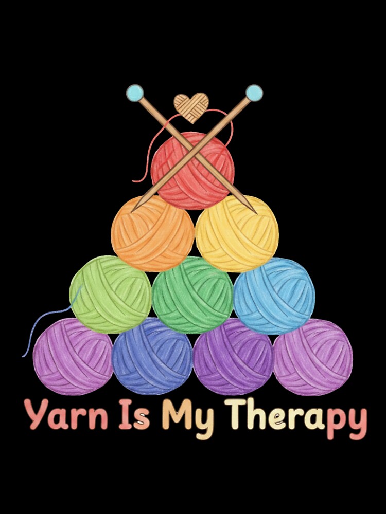 Yarn Is My Therapy – Cozy Knitting & Crochet Lover Shirt by harinshop ⭐⭐⭐⭐⭐