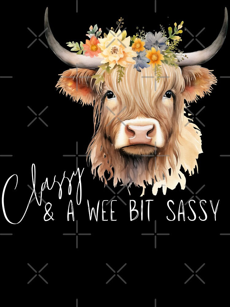 HIGHLAND COW CLASSY & A WEE BIT SASSY by A-M-Watson