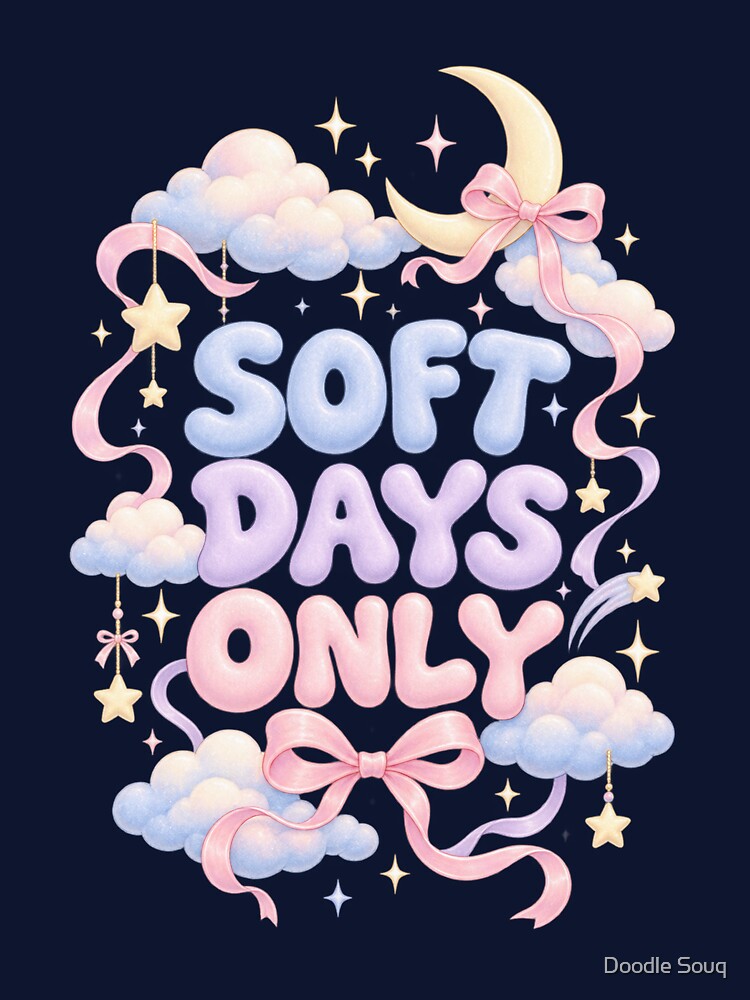 Soft Days Only Cloud Aesthetic by Doodle Souq