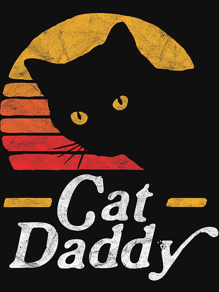 Cat Daddy Vintage Cat Retro Distressed by KristineLi