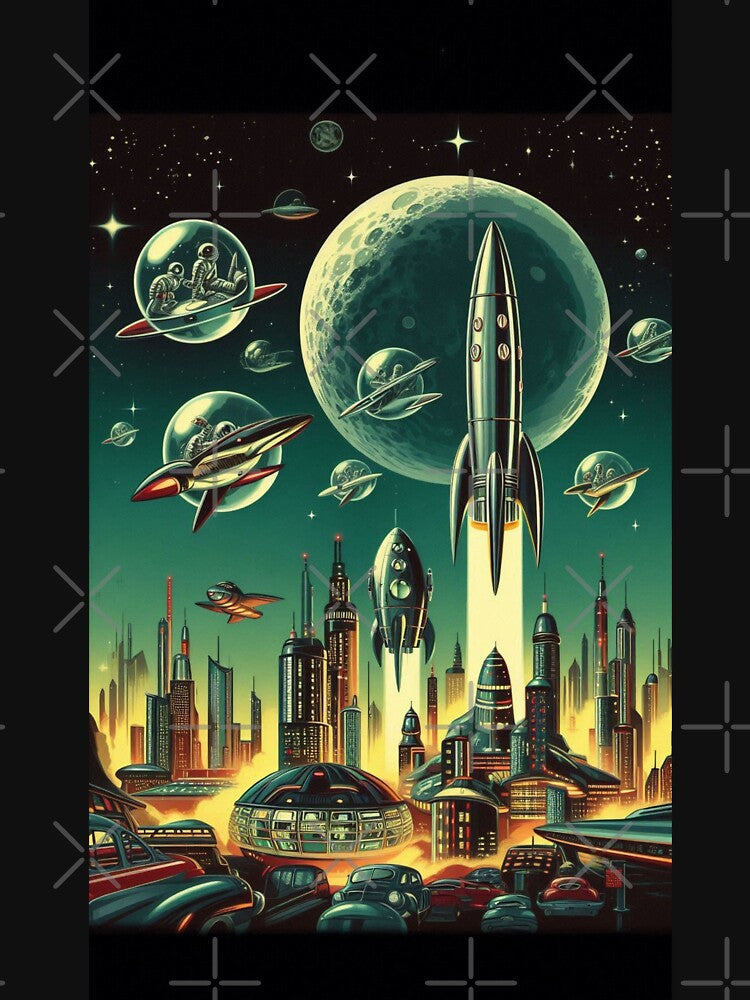 retro futurism in space by Dominika Farkašová
