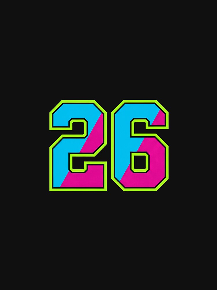 Bold Athletic Number 26 Sports Jersey Style Tee by Merchifyme2000