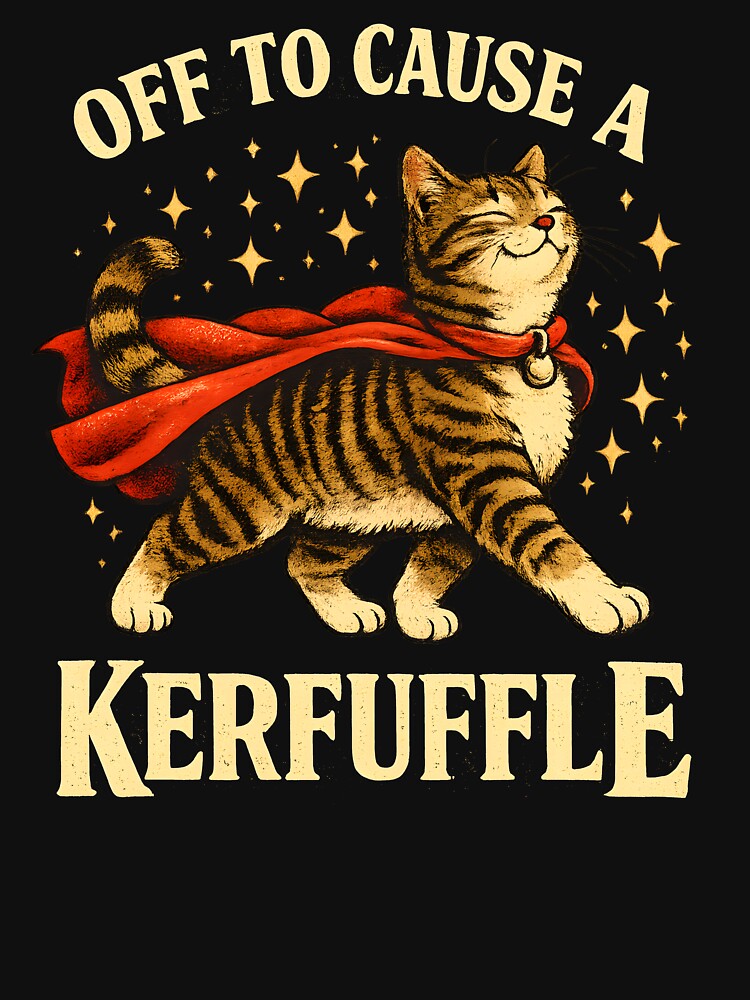 Off to Cause a Kerfuffle Funny Cat by JODYSMORGAN