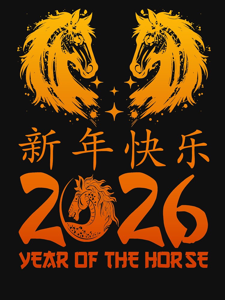 2026 Year of the Horse Chinese New Year Shirt by LashondaGreen89