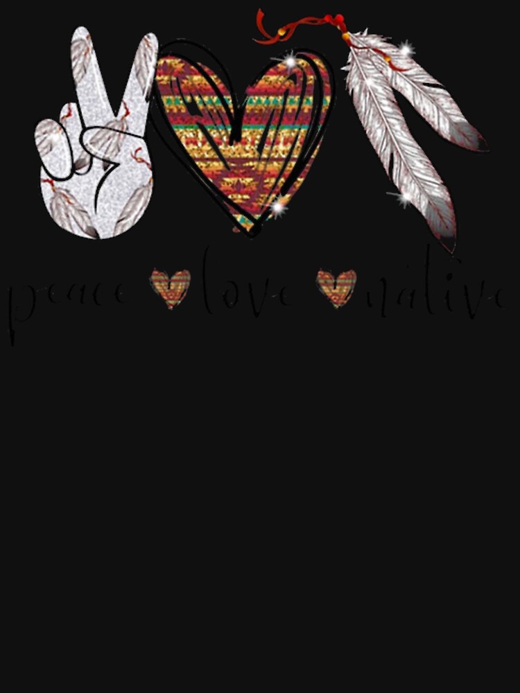 Peace Love Native American Hippie Heart Native by KinxxdleShop