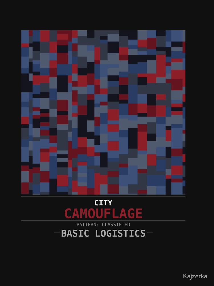 City Camouflage Urban Pattern T-Shirt | Pixel Camo Street Military Gift by Kajzerka