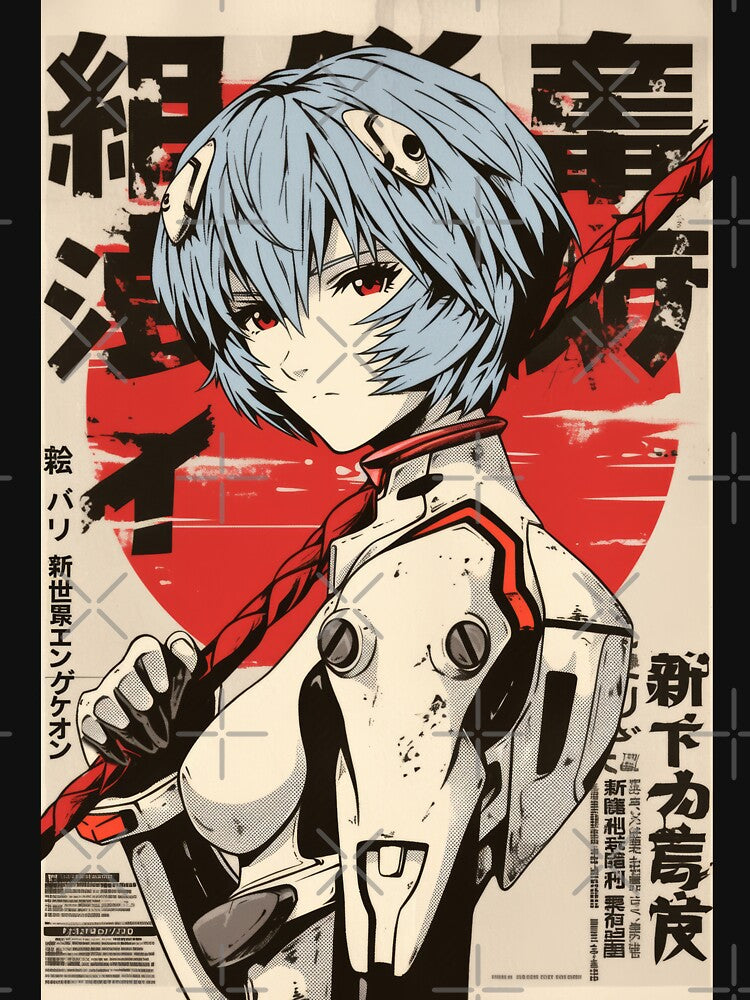 Vintage Rei Red Dawn by AnimeArsenalPrints