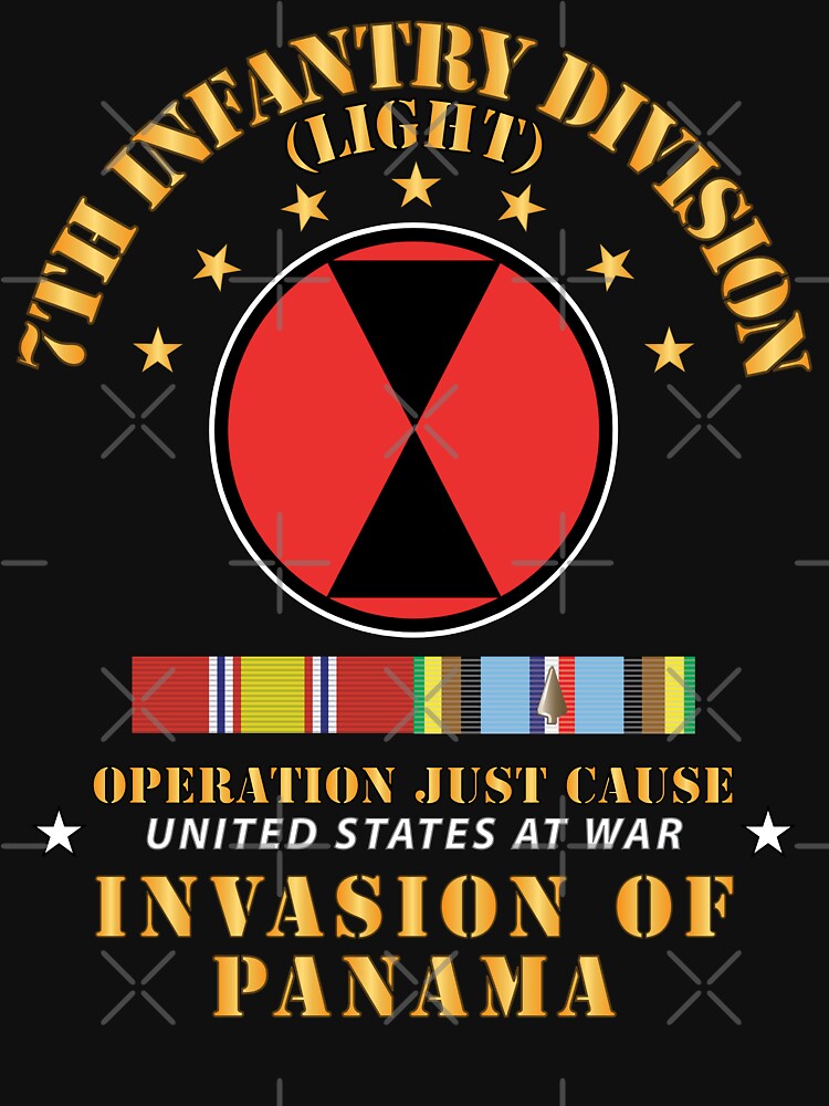 Just Cause - 7th Infantry Division w Svc Ribbons X 300 by Military Insignia Products
