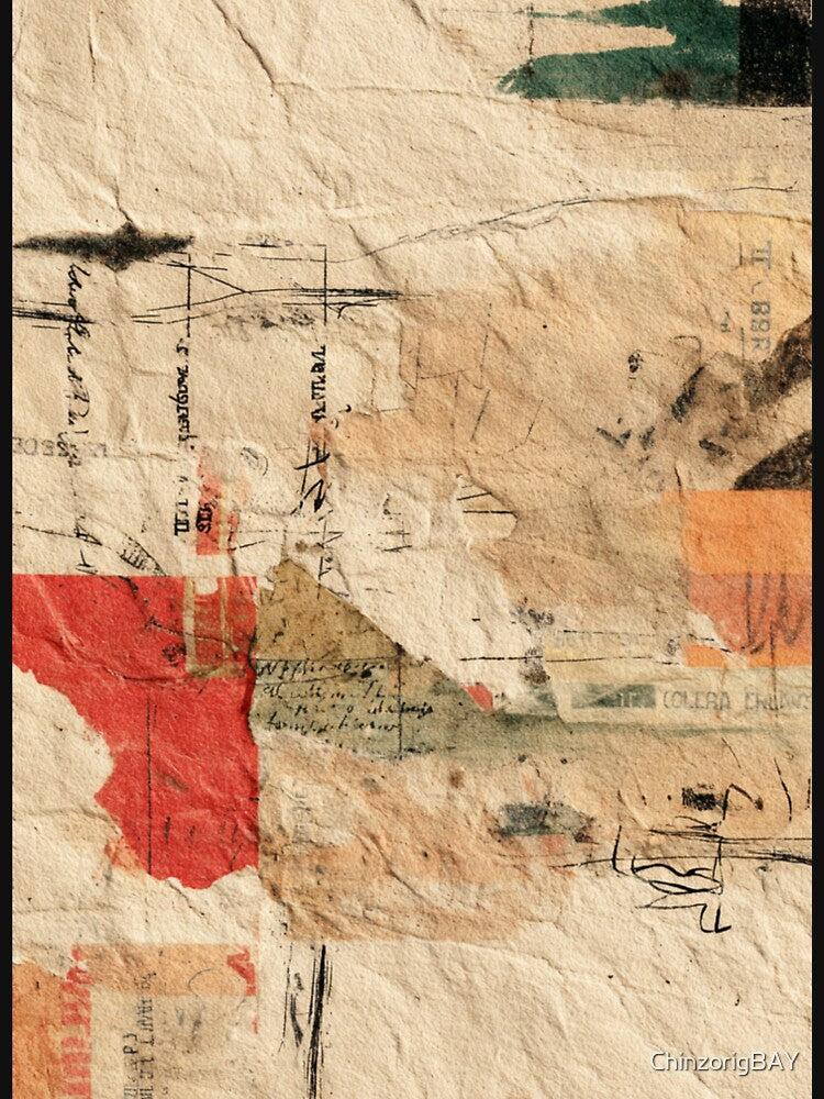Imperfect Hand-Drawn Scribbles – Warm Textured Collage by ChinzorigBAY