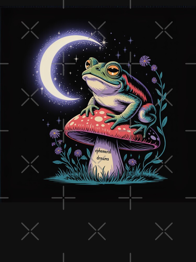 Ephemeral Dreams – Moon Frog on the Magic Mushroom by FusiTink