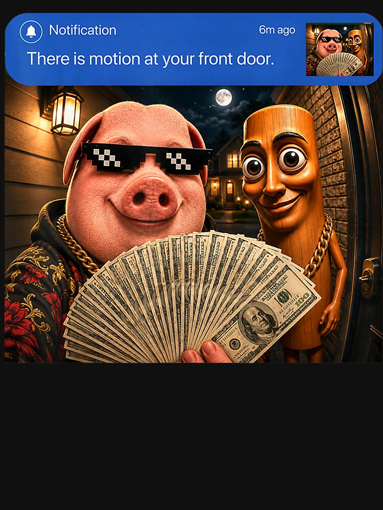 When There’s More at Your Front Door Funny Money Meme by CocoLama