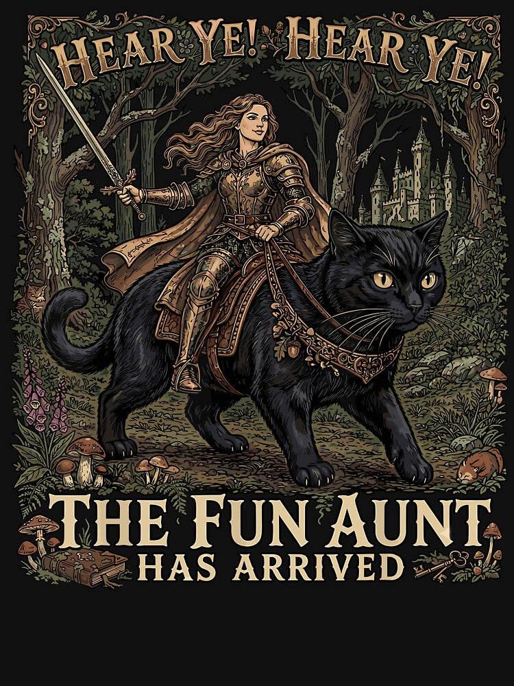 Hear Ye Hear Ye The Fun Aunt Has Arrived Medieval Fantasy Cat by camronrufuh