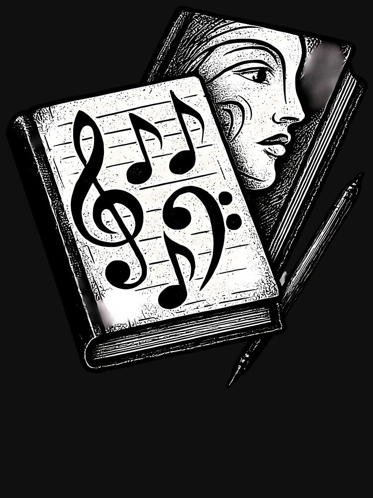 Intertwined Music Journals With Abstract Face by aradadesigner20