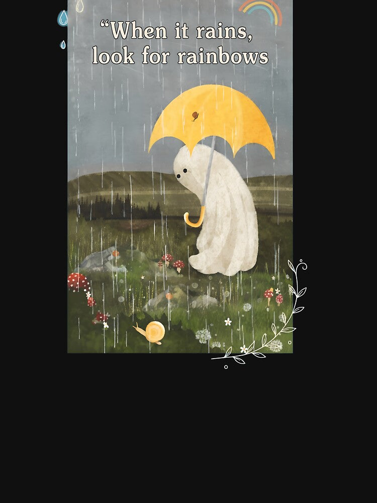 Melancholy Ghost Under Yellow Umbrella by Prof4Artist