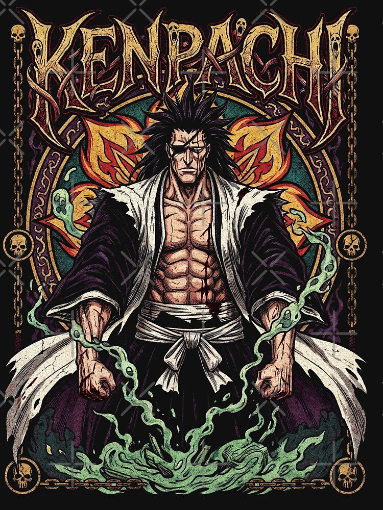 Kenpachi Vintage by MadShroomPrints