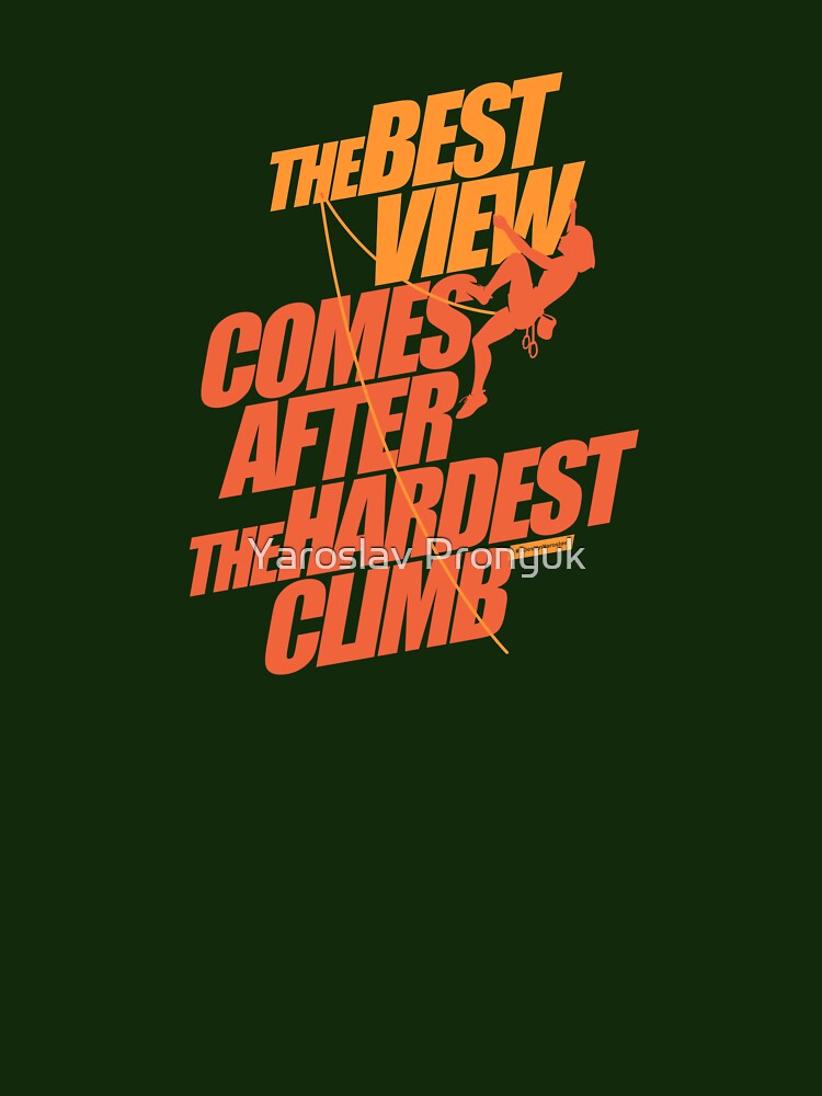 The best view (the girl climber) by Yaroslav Pronyuk