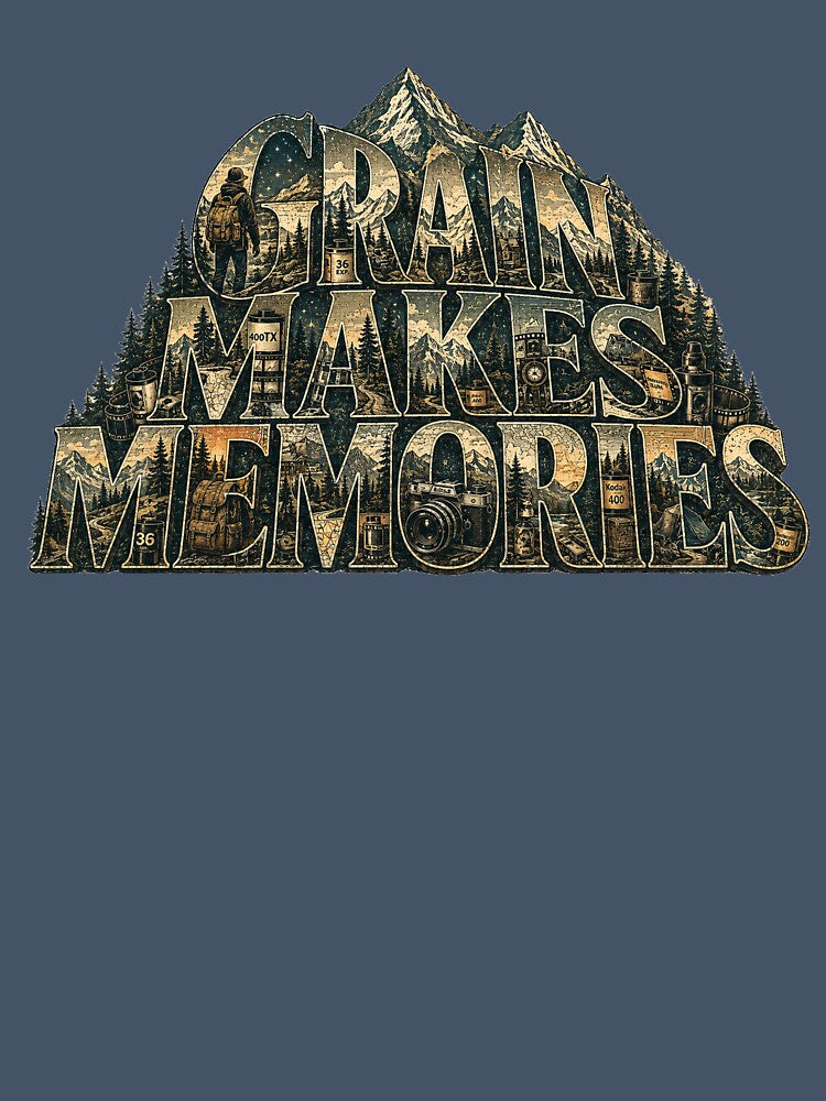 Grain Makes Memories | Mountain Film Photography Typography by Golden Era Studio