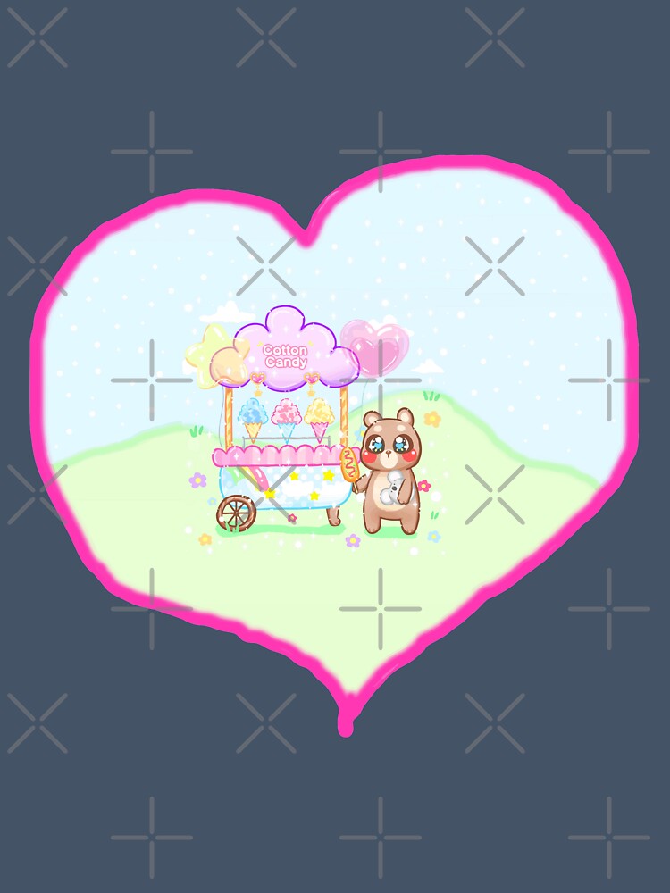 Teddy bear and cotton candy by FotoLibreStudio