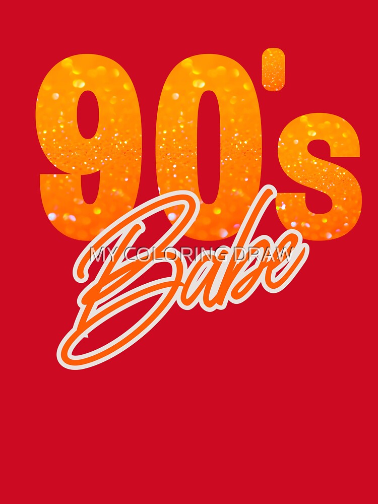 90' Babe Orange Color by MY COLORING DRAW