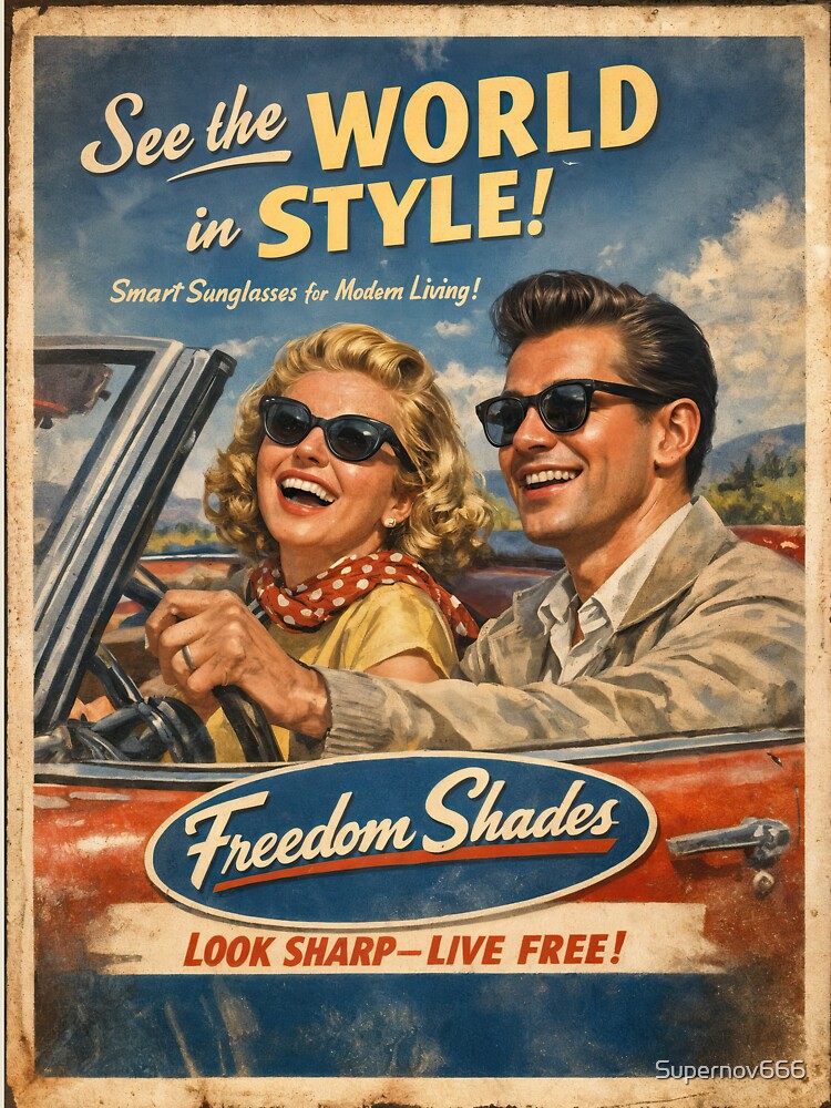 Freedom Shades – Retro Sunglasses Adventure by ForeverPrintsOK