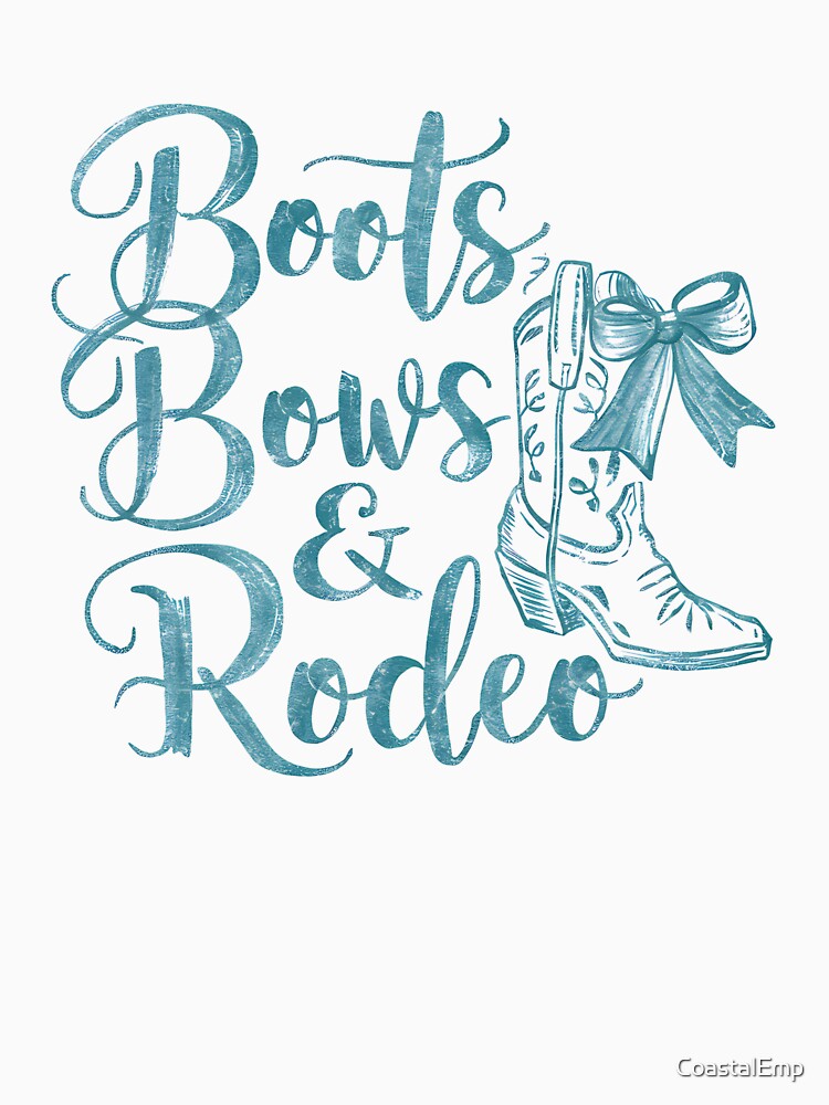 Boots Bows and Rodeo – Coquette Cowgirl Boot Design for Western Aesthetic Fans by CoastalEmp