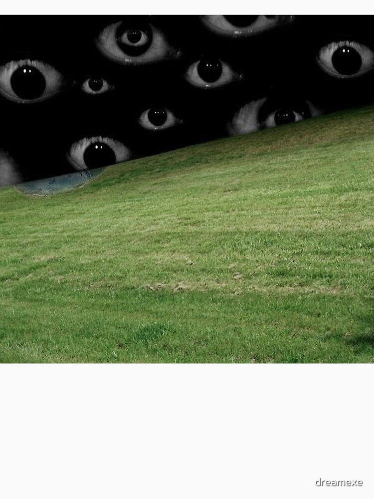 Weirdcore Eyes in a black Sky by dreamexe