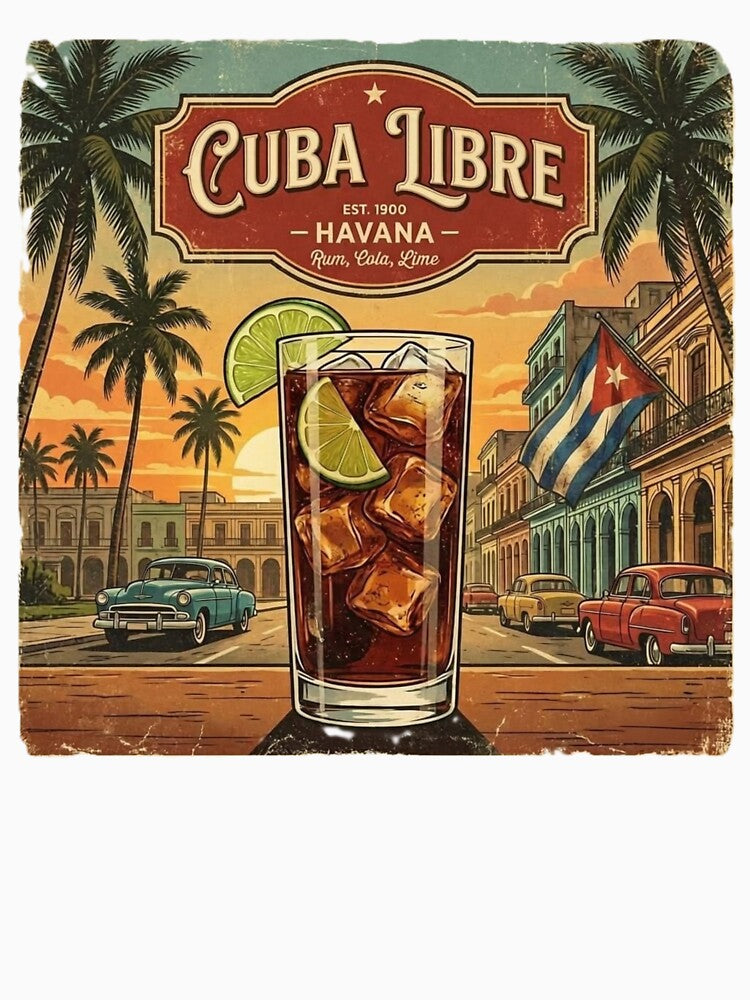 Cuba Libre – Vintage Havana Cocktail Art by VladisWorld