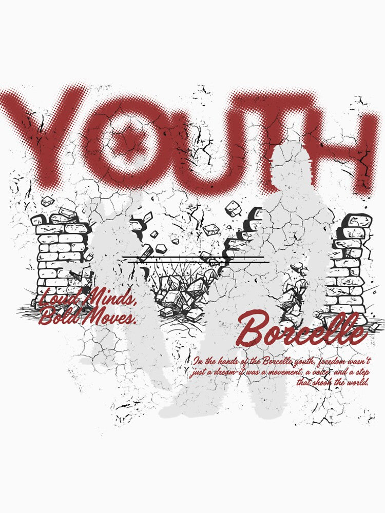 Red and White Grunge Streetwear YOUTH T-Shirt by Personal Connection