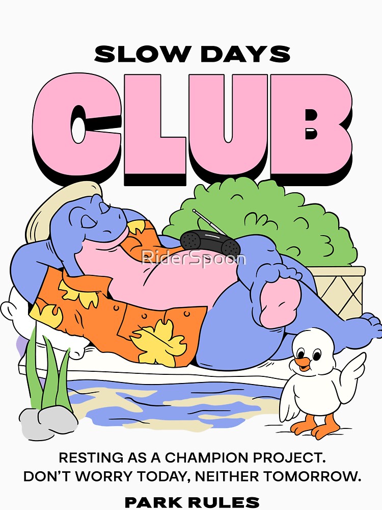 Retro Chill Dinosaur Vacation Mascot by RiderSpoon