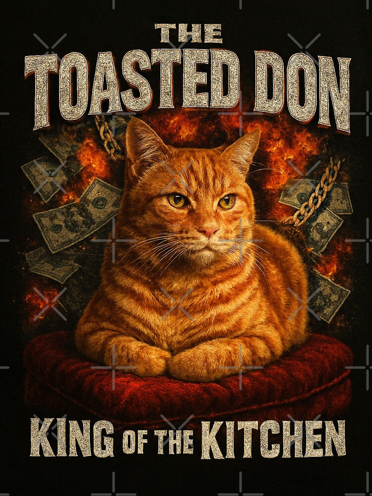 The Toasted Don Funny Orange Cat Loaf 90s Bootleg Tee by catastrocat