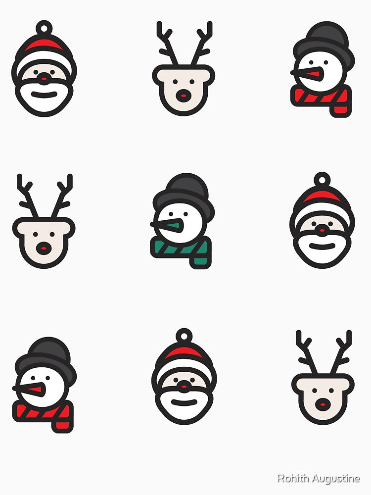 Christmas Clipart - Festive Apparel and Accessories by Rohith Augustine