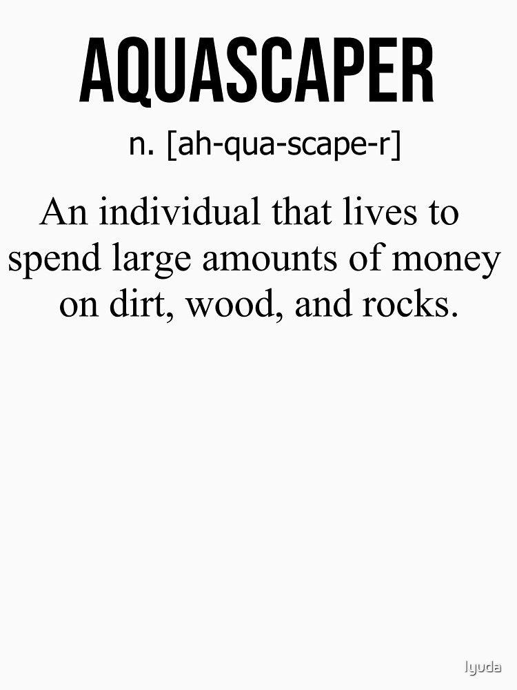 Aquascaper Definition in Black Text by Iyuda