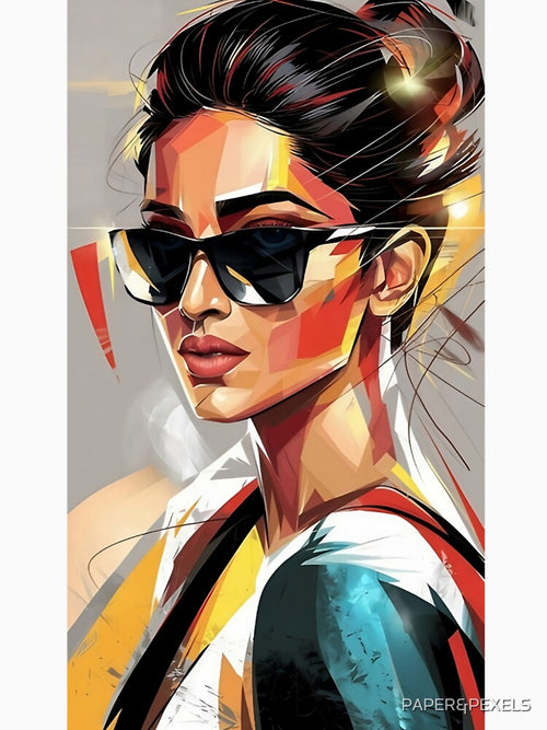Abstract Art Indian Woman by PAPER&PEXELS