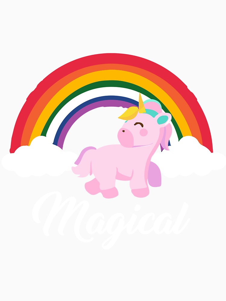 Cute Magical Unicorn T-Shirt by AllStarMerch
