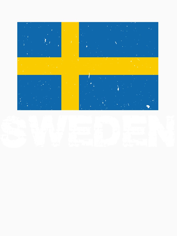 Sweden Flag T-Shirt for Men and Women by AllStarMerch