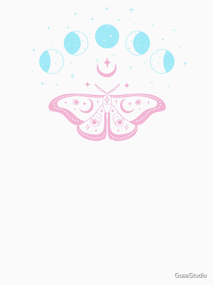 Magical Moon Light Moth - Pastel Goth by GoseStudio