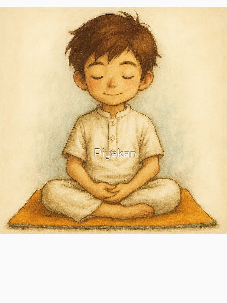 Child Meditation (ฺBoy) by Piyakan