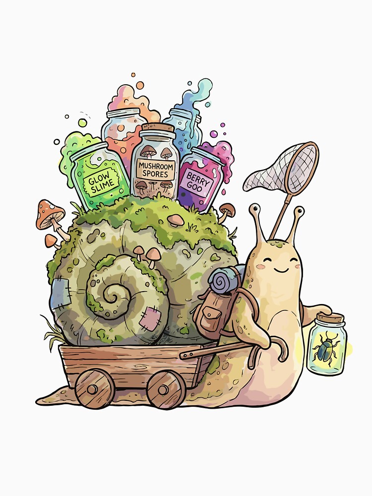 Goblincore Aesthetic: Snail Goo Forager by bapupa