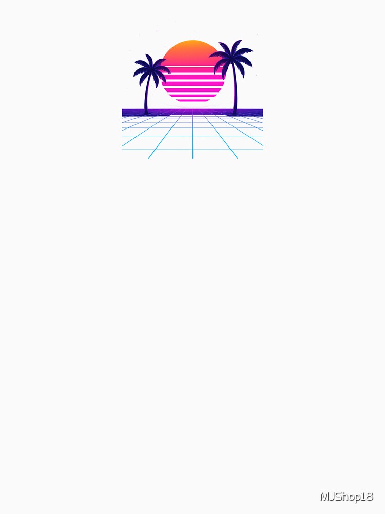 Retro 80s Vaporwave Sunset by MJShop18