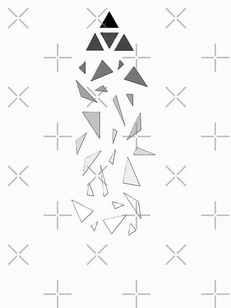 Geometrical black and white design by Mermaso Art