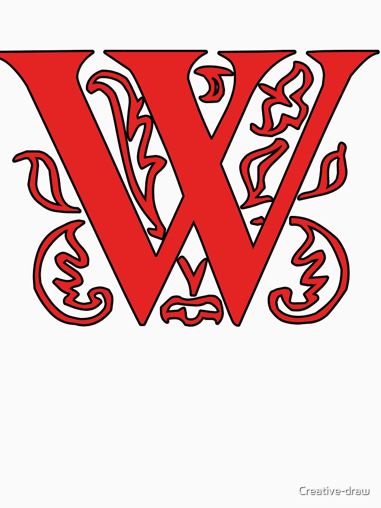 Initial monogram W by Creative-draw