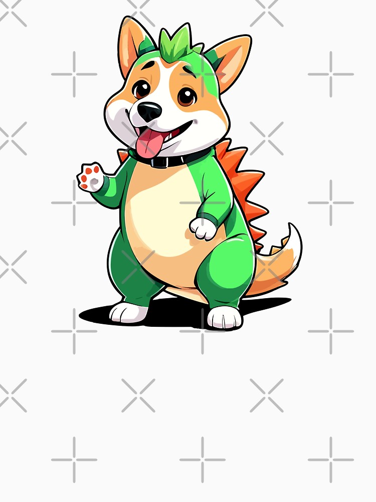 Cute Corgi Dinosaur by DogGarden