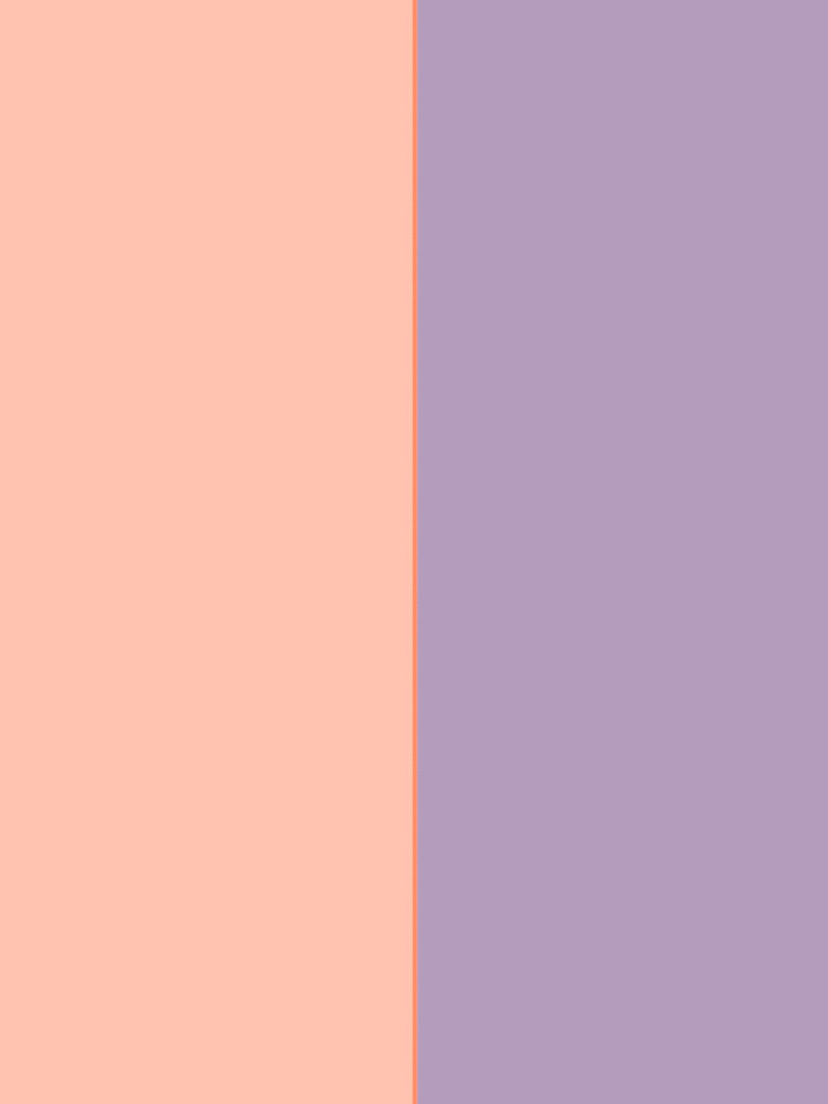 Pastel Soft Orange and Mauve Two Tone Split Color by pluielegere