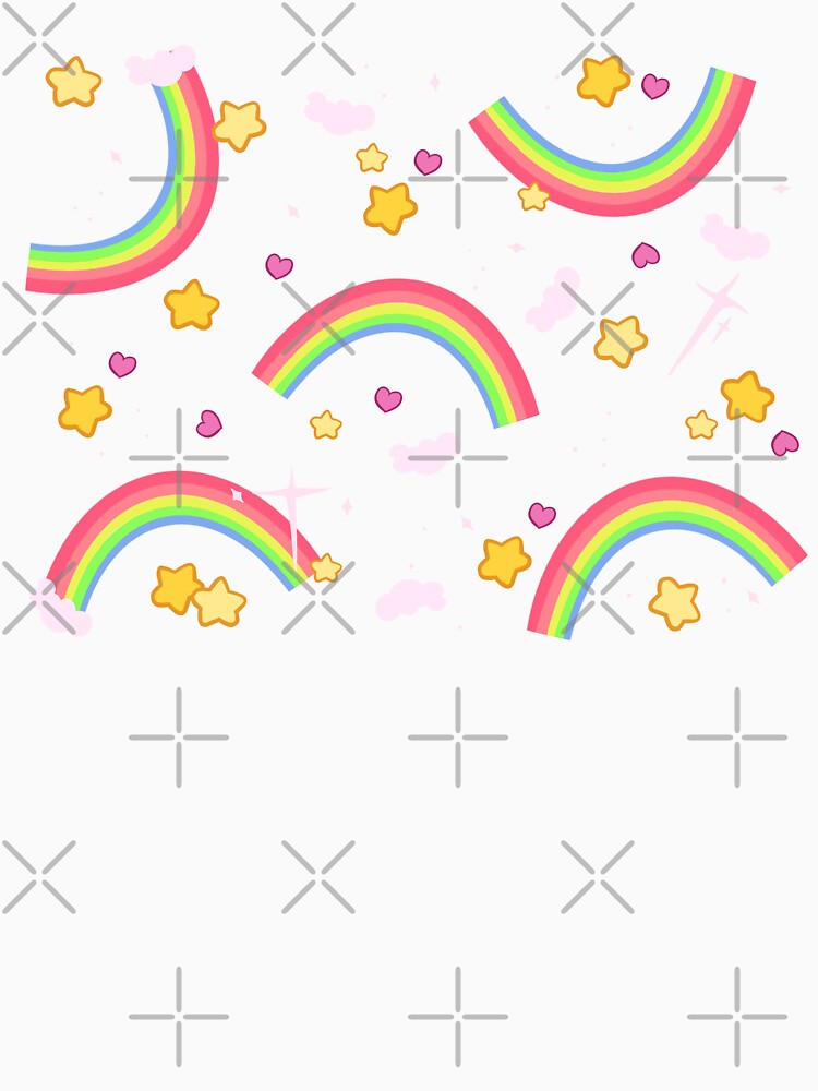 Rainbow star pattern by LisaMichelleArt