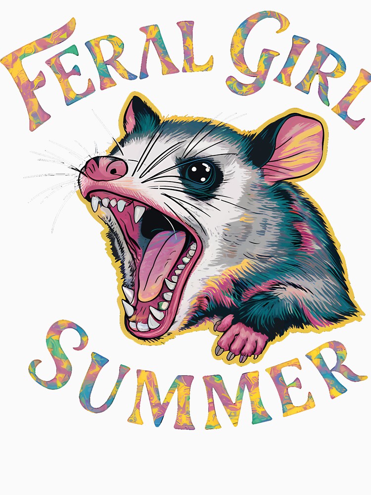 Feral Girl Summer Classic Possum by YourPassionArt
