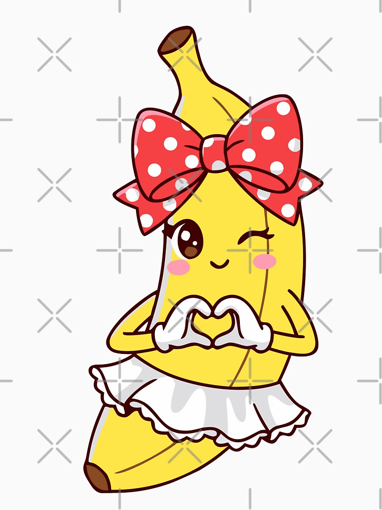 Cute Banana Coquette Bow Retro Banana Girls Kids Women by Colorfulman