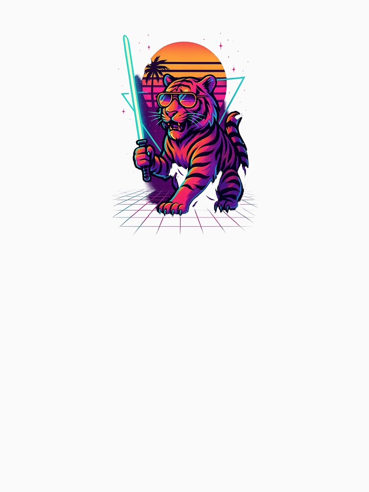 Synthwave Tiger Warrior by ResinandRelics